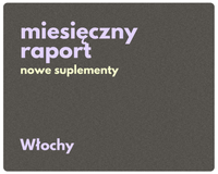 rynek włoski | miesięczny raport nowości w suplementach diety