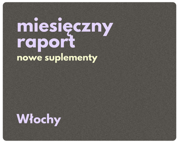 rynek włoski | miesięczny raport nowości w suplementach diety